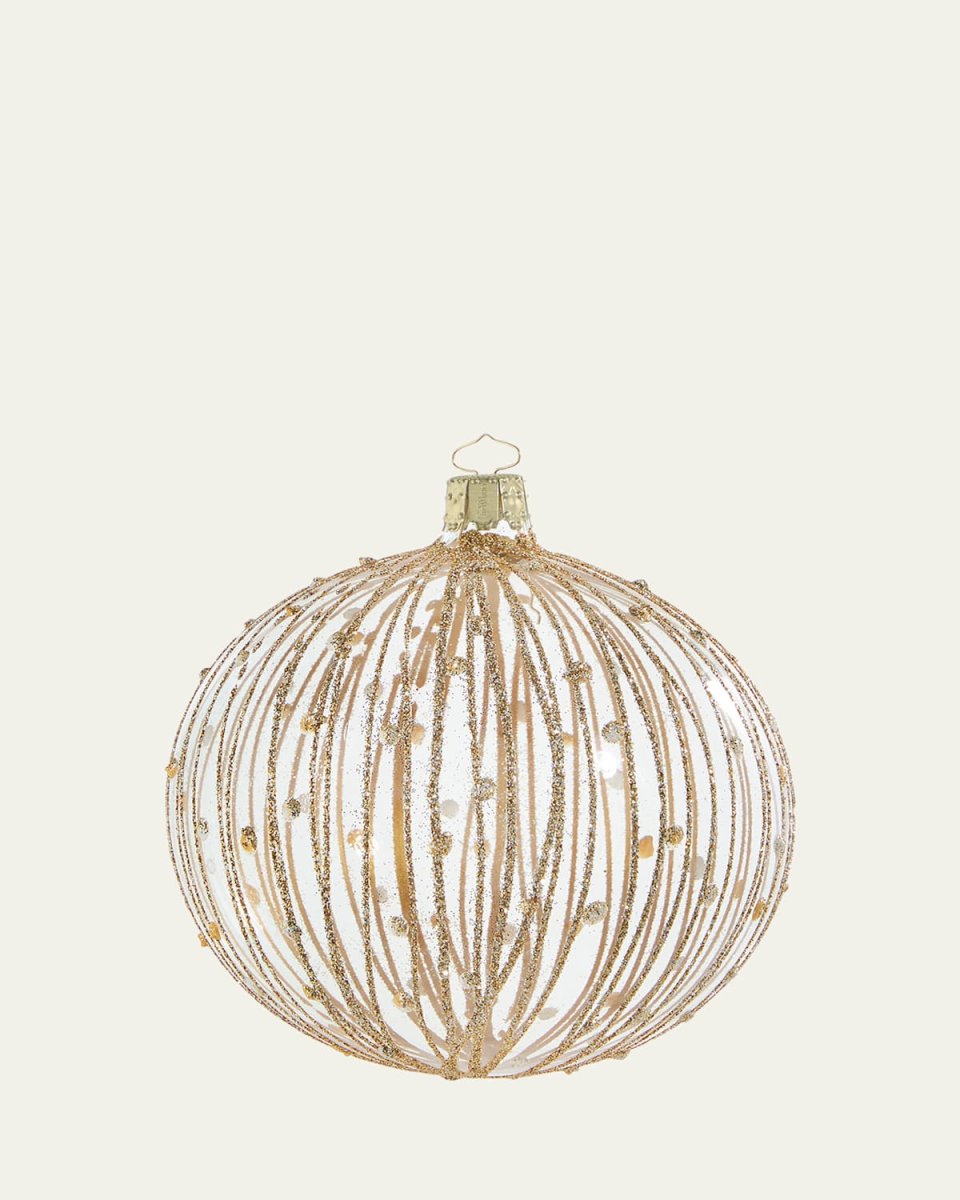 Kristall Crystal Clear 4" Ball Ornament